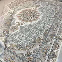 فرش قیطران طرح پارسی کرم