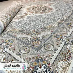 فرش قیطران طرح پارسی کرم