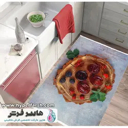 فرش آشپزخانه طرح مربا کد 100499