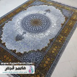 فرش مدرن سیزان کد 70011 نقره ای