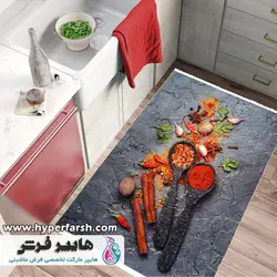 فرش آشپزخانه طرح ادویه کد 100492