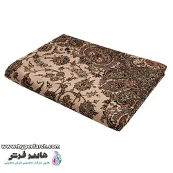 روفرشی کشدار نیکزاد یزد طرح یاسمن رنگ کرم کد 92