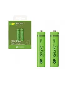 باتری نیم قلمی قابل شارژ جی پی مدل ReCyko+1000 بسته دو عددی - فروشگاه فراسیستم