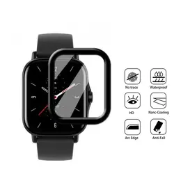 محافظ صفحه نمایش(گلس) دور مشکی ساعت هوشمند Amazfit GTS - فروشگاه فراسیستم