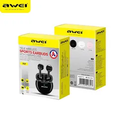 هدست بلوتوث آوی مدل Awei T-17 Earbuds - فروشگاه فراسیستم