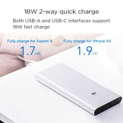 پاوربانک شیائومی 10000 میلی آمپر 2 پورت فست شارژ - فروشگاه فراسیستم