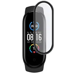 محافظ صفحه نمایش دور مشکی مچ بند هوشمند Xiaomi Mi band6 - فروشگاه فراسیستم