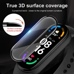محافظ صفحه نمایش دور مشکی مچ بند هوشمند Xiaomi Mi band6 - فروشگاه فراسیستم