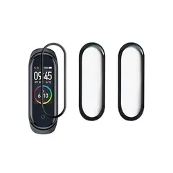 محافظ صفحه نمایش دور مشکی مچ بند هوشمند Xiaomi Mi band6 - فروشگاه فراسیستم