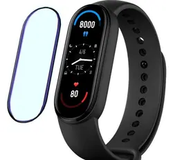 محافظ صفحه نمایش دور مشکی مچ بند هوشمند Xiaomi Mi band6 - فروشگاه فراسیستم