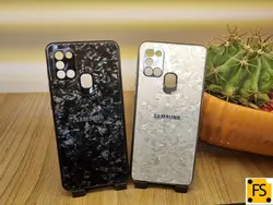 کاور مدل الماسی ICE پشت شیشه ای سامسونگ Galaxy A21s - فروشگاه فراسیستم