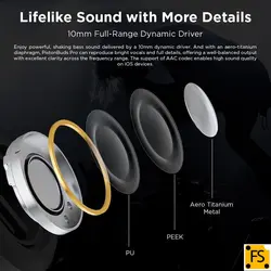 هندزفری بیسیم وانمور نسخه گلوبال مدل 1MORE PistonBuds Pro - فروشگاه فراسیستم