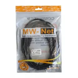 کابل افزایش طول ۳ متری USB2.0 برند MW-NET