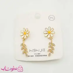 گوشواره دخترانه طرح گل بابونه