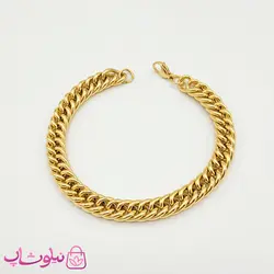 دستبند مردانه زنجیری مدل کارتیه استیل طلایی