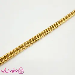 دستبند مردانه زنجیری مدل کارتیه استیل طلایی