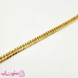 دستبند مردانه استیل طرح کارتیه طلایی