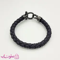 دستبند امگا کنفی مشکی با قفل مشکی مسترکپی