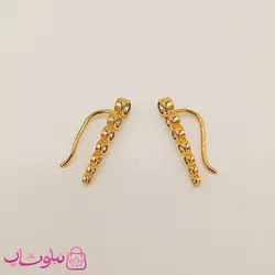 گوشواره زنانه نگین اتمی استیل کد 5353-1