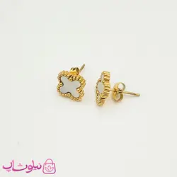 گوشواره میخی زنانه ونکلیف سفید کد 798