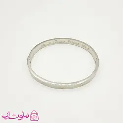 دستبند زنانه مدل کارتیه لاو نقره ای کد 999