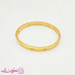 دستبند زنانه مدل کارتیه لاو طلایی کد 999
