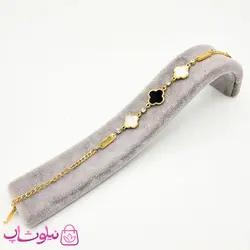 دستبند زنانه ونکلیف سفید مشکی