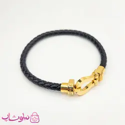 دستبند فرد Fred چرم و استیل