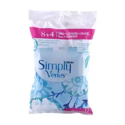 خودتراش ژیلت مدل Simply Venus بسته 12 عددی