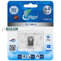 فلش مموری ویکو من ظرفیت 64 گیگابایت مدل VICCO MAN VC200