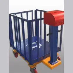 باسکول دام کش قفس دار چرخدار 750KG نیکو