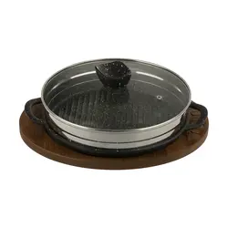 مشخصات، قیمت و خرید تابه گریل نالینو مدل Padela سایز 26 درب دار - کیان سما