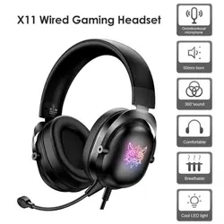 مشخصات، قیمت و خرید هدست مخصوص بازی اونیکوما مدل ONIKUMA Gaming X11 - کیان سما