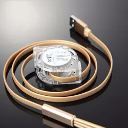 مشخصات، قیمت و خرید کابل تبدیل قرقره ای USBبهMicroUSB USB-C لایتنینگ مدل 3in1 - کیان سما