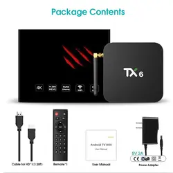 مشخصات، قیمت و خرید اندروید باکس تانیکس TX6 مدل 2G/16G - کیان سما