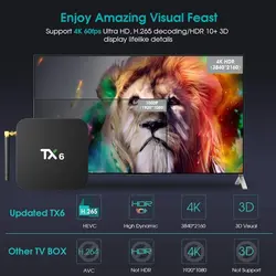 مشخصات، قیمت و خرید اندروید باکس تانیکس TX6 مدل 2G/16G - کیان سما
