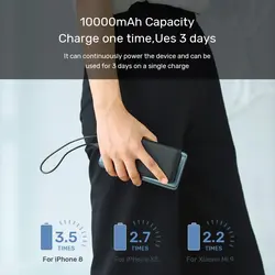 مشخصات، قیمت و خرید پاور بانک Topk مدل 1013 ظرفیت 10000 میلی آمپر ساعت - کیان سما