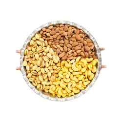 مشخصات، قیمت و خرید آجیل سه مغز بادام هندی خام ، پسته زعفرانی ، مغز بادام شور - کیان سما