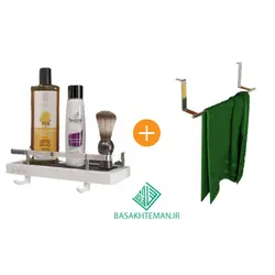 پک اویز حوله و طبقه حمام پلوتون با دو سال گارانتی تعویض بی قید شرط