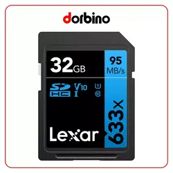 کارت حافظه Lexar 32GB Professional 633x UHS-I SDHC Memory Card