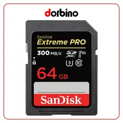 کارت حافظه سن دیسک SanDisk 64GB Extreme PRO UHS-II SDXC Memory Card