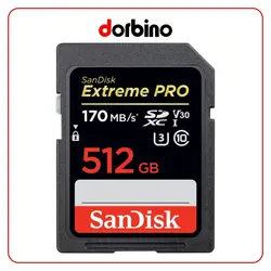 کارت حافظه SanDisk 512GB Extreme PRO UHS-I SDXC Memory Card