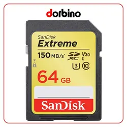 کارت حافظه SanDisk 64GB Extreme SDXC UHS-I 150MB/S