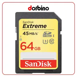 کارت حافظه SanDisk SD 64GB Extreme 45MB/S 300X