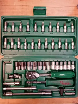 جعبه بکس 46 پارچه هواگیری حرفه ای درایو 1/4 هنس HANS مدل 2646MB