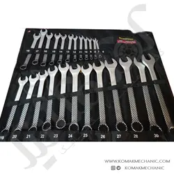 آچار یکسر تخت یکسر رینگی 25 عددی هامبورگ مدل H9125