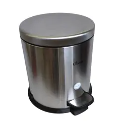 سطل زباله پدالی سرکوله مدل آرامبند حجم 15 لیتر