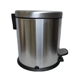 سطل زباله پدالی سرکوله مدل آرامبند حجم 15 لیتر