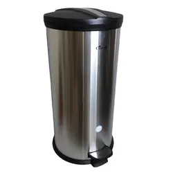 سطل زباله پدالی مدل سرکوله درب پلیمر حجم 30 لیتر