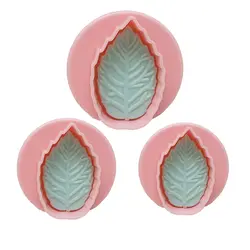 کاتر شیرینی اوستایل مدل برگ مجموعه 3 عددی